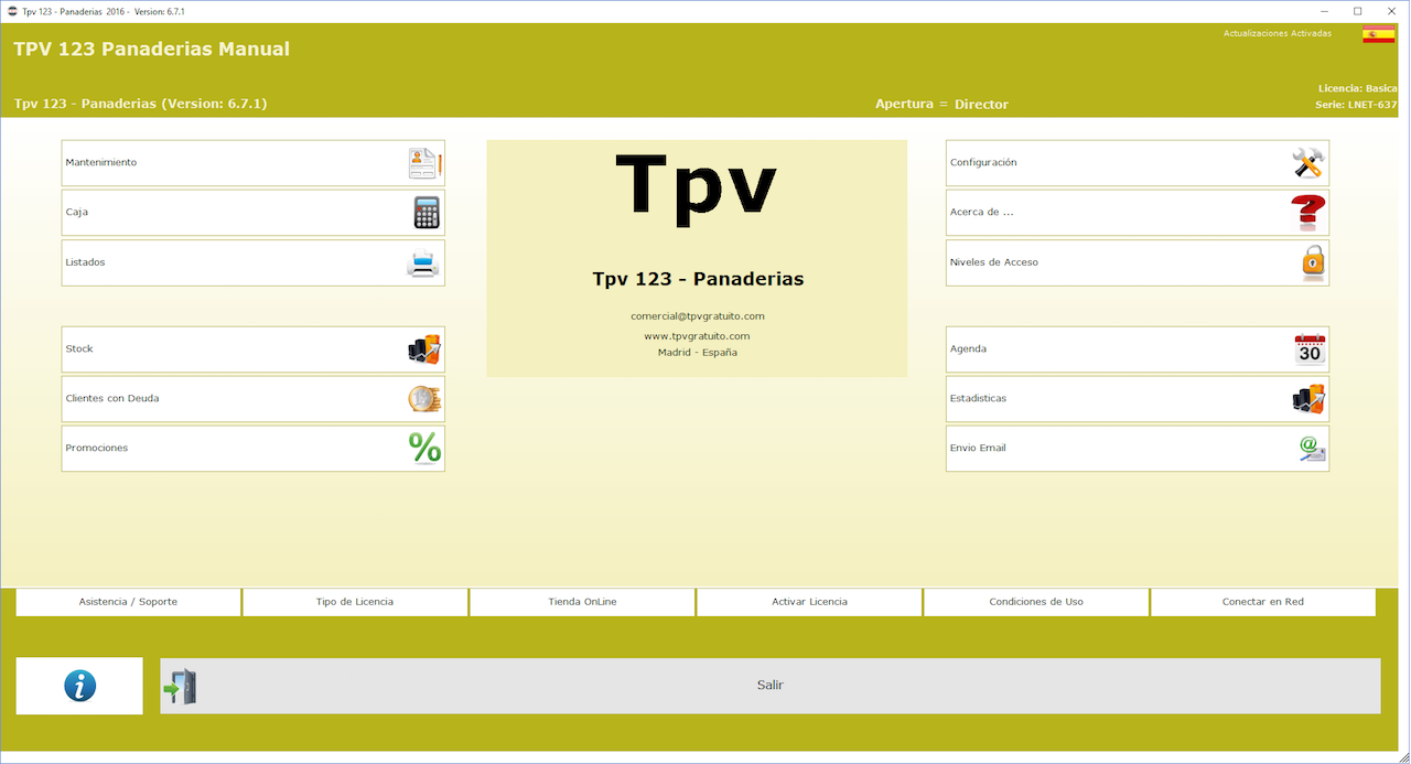 TPV Gratis para Panadería y Pastelería
