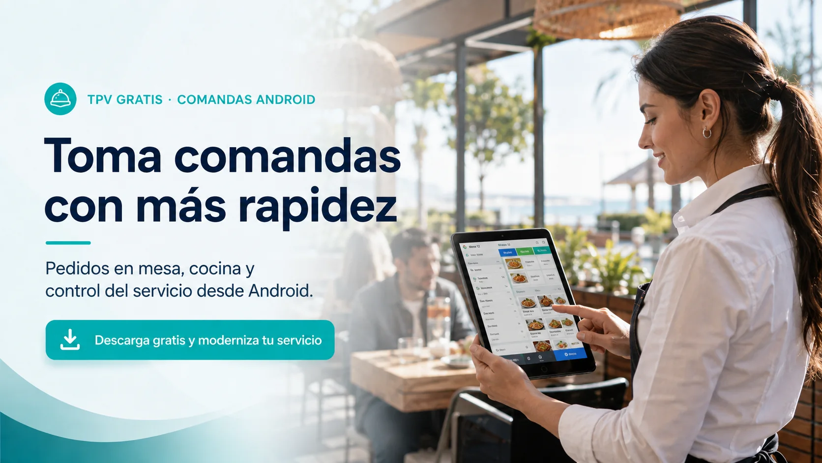 Módulo Comandero Android en un entorno profesional