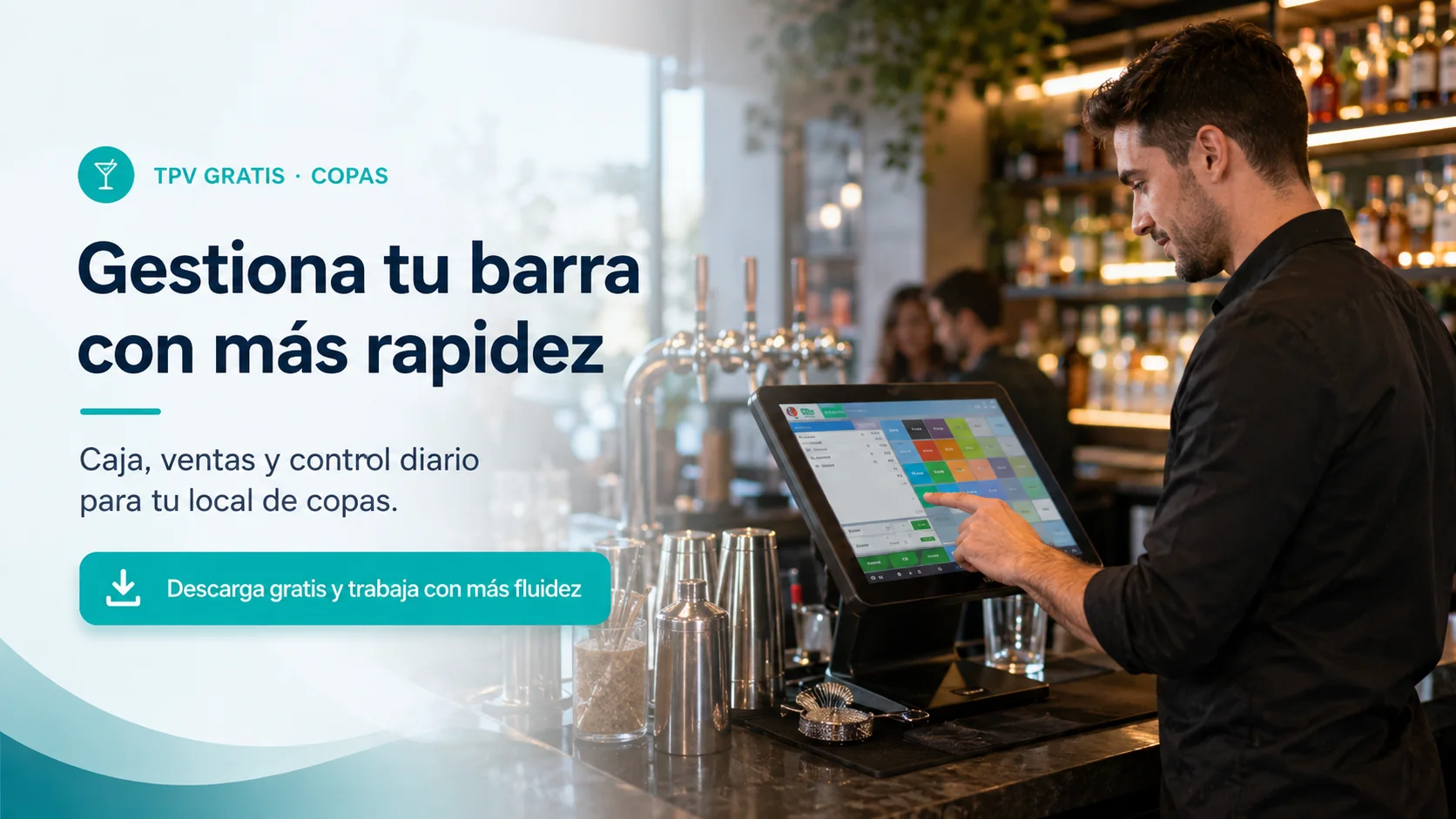 TPV Gratis para Pubs y Bares de Copas en un entorno profesional