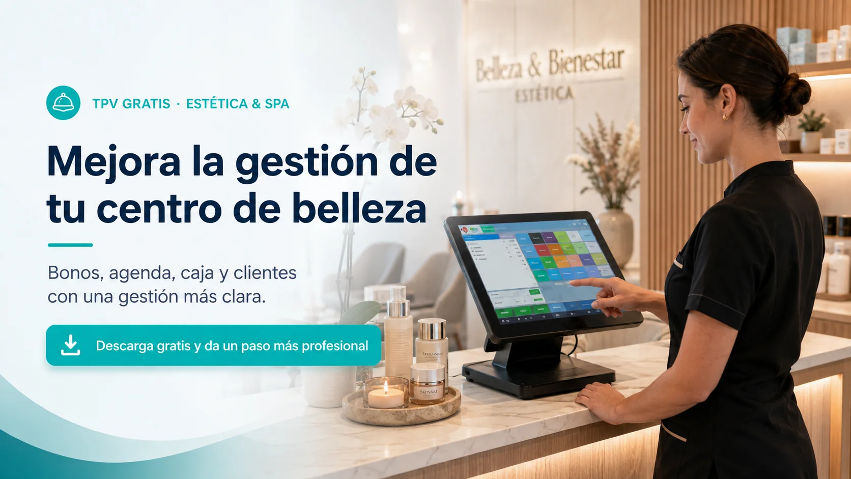 TPV Gratis para Estética y SPA en un entorno profesional