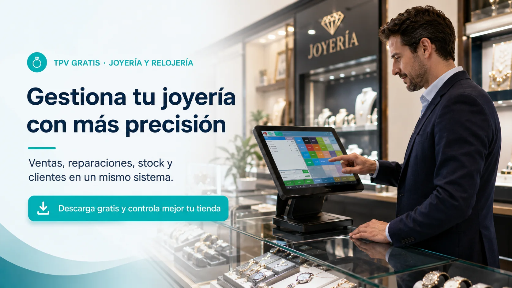 TPV Gratis para Joyería y Relojería en un entorno profesional