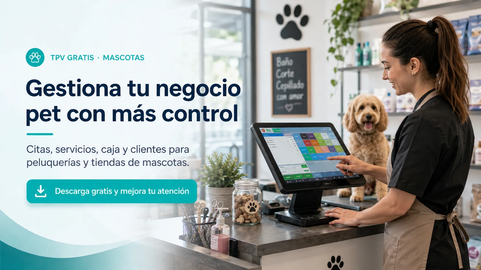 TPV Gratis para Peluquerías de Mascotas en un entorno profesional