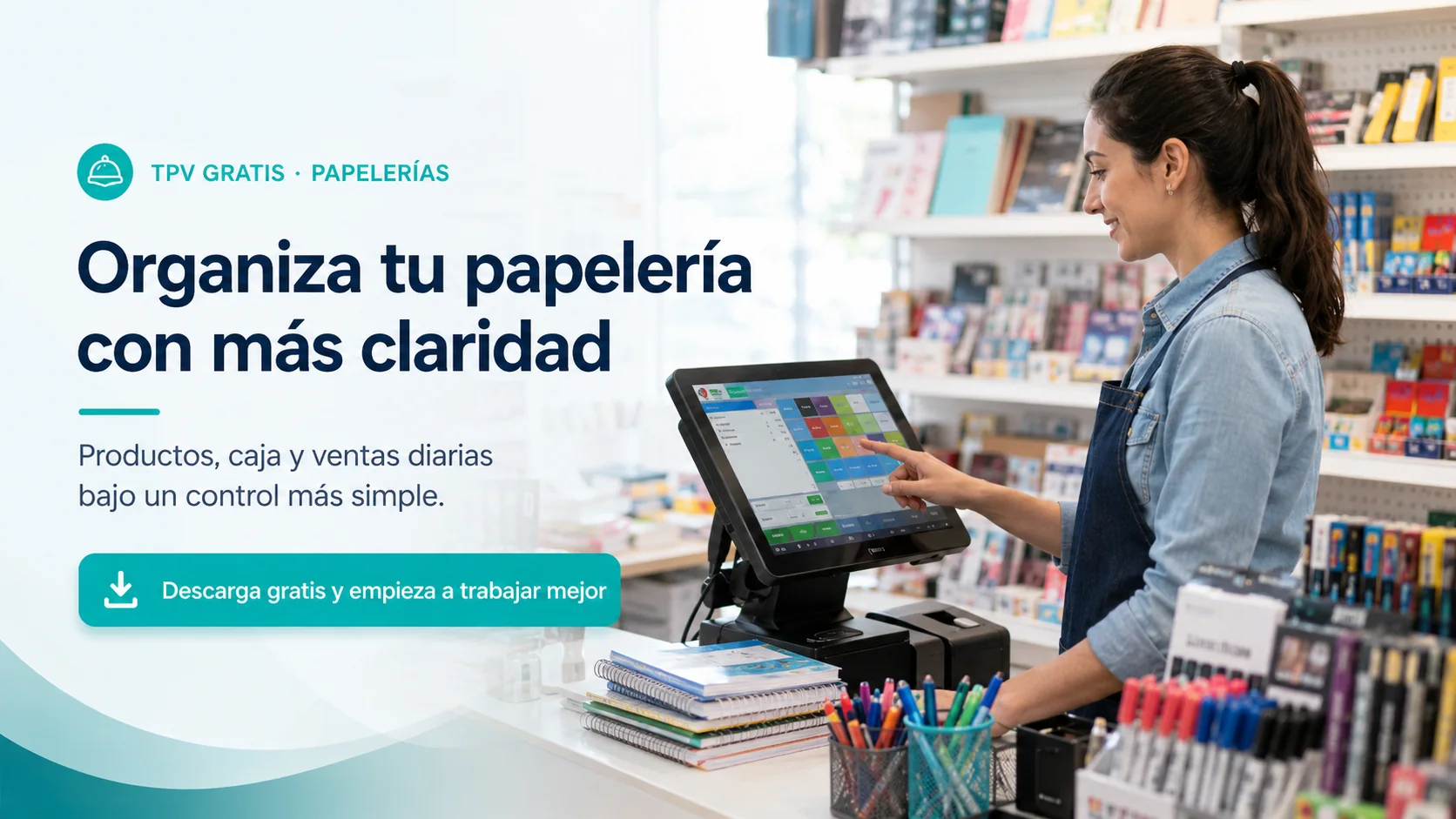 TPV Gratis para Papelerías y Librerías en un entorno profesional